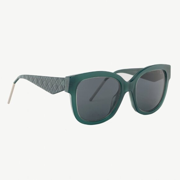 Christian Dior VeryDior1N Green Opal Cannage-Embossed Butterfly Sunglasses - Picture 1 of 10